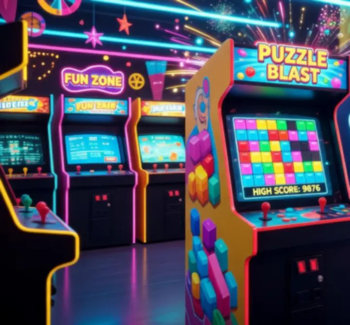 Ambiance arcade colorée et néon de PARIS OFF NIGHTS
