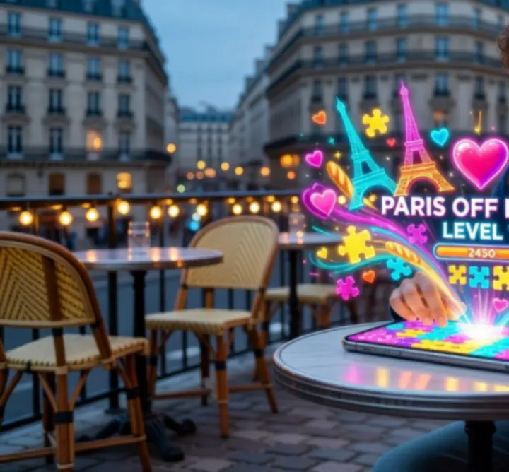 Capture d'écran immersive du gameplay arcade de PARIS OFF NIGHTS